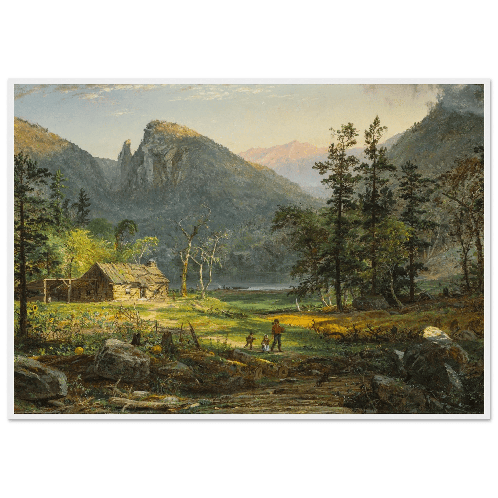 Pioneer's Home, Eagle Cliff, White Mountains | Wooden Framed Poster - Lyrea