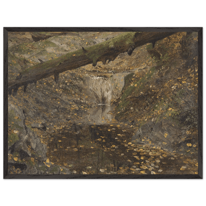 Premium Wooden Framed | Woodland Stream - Lyrea