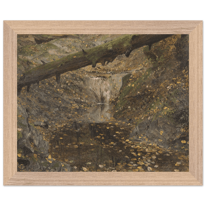 Premium Wooden Framed | Woodland Stream - Lyrea