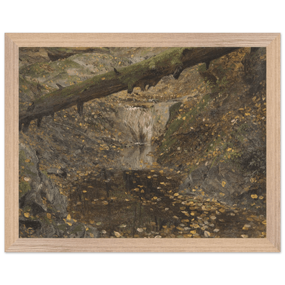 Premium Wooden Framed | Woodland Stream - Lyrea