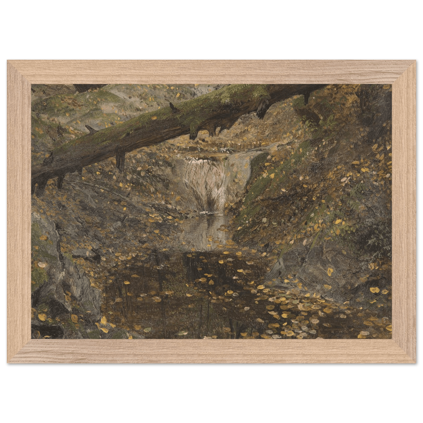 Premium Wooden Framed | Woodland Stream - Lyrea
