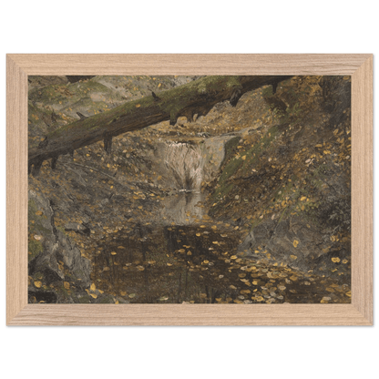 Premium Wooden Framed | Woodland Stream - Lyrea