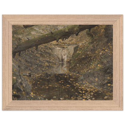 Premium Wooden Framed | Woodland Stream - Lyrea
