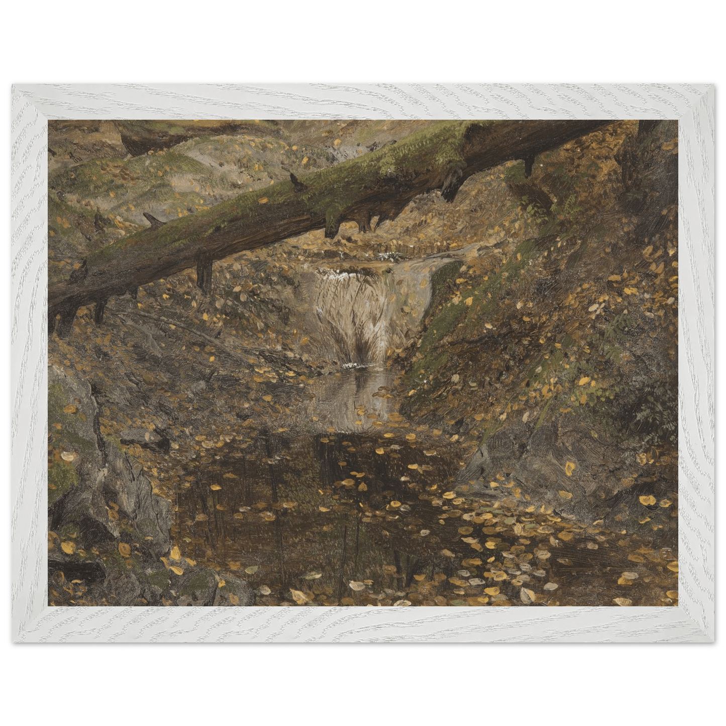 Premium Wooden Framed | Woodland Stream - Lyrea