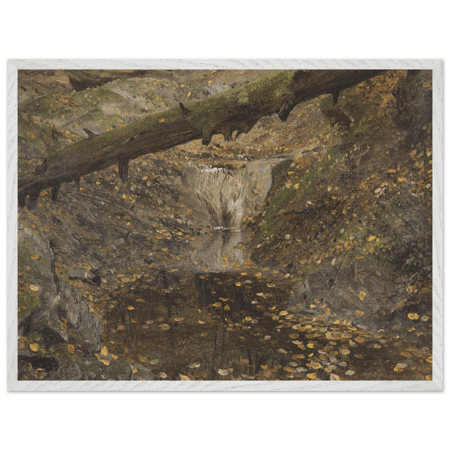 Premium Wooden Framed | Woodland Stream - Lyrea