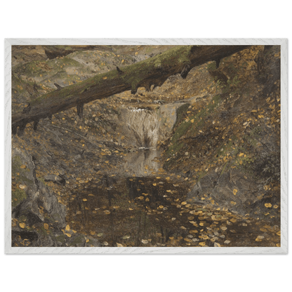 Premium Wooden Framed | Woodland Stream - Lyrea
