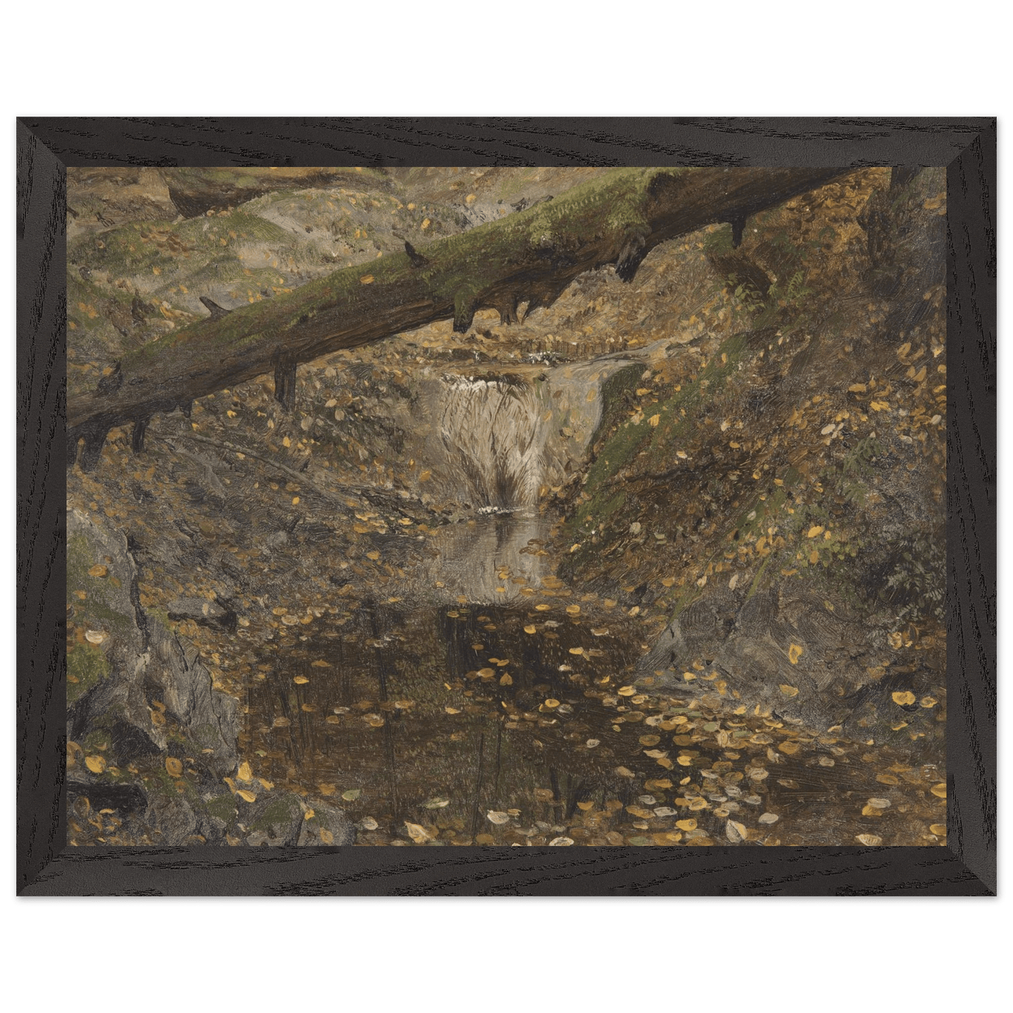 Premium Wooden Framed | Woodland Stream - Lyrea