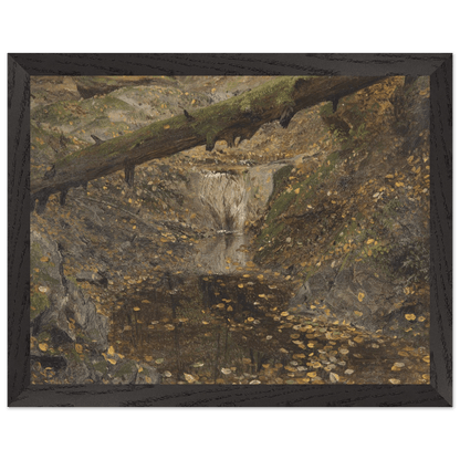 Premium Wooden Framed | Woodland Stream - Lyrea