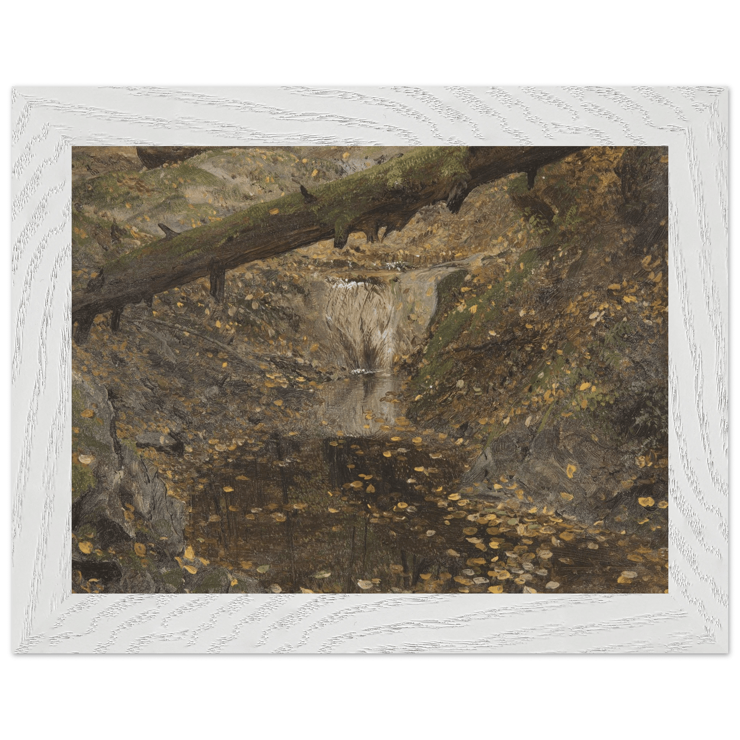 Premium Wooden Framed | Woodland Stream - Lyrea