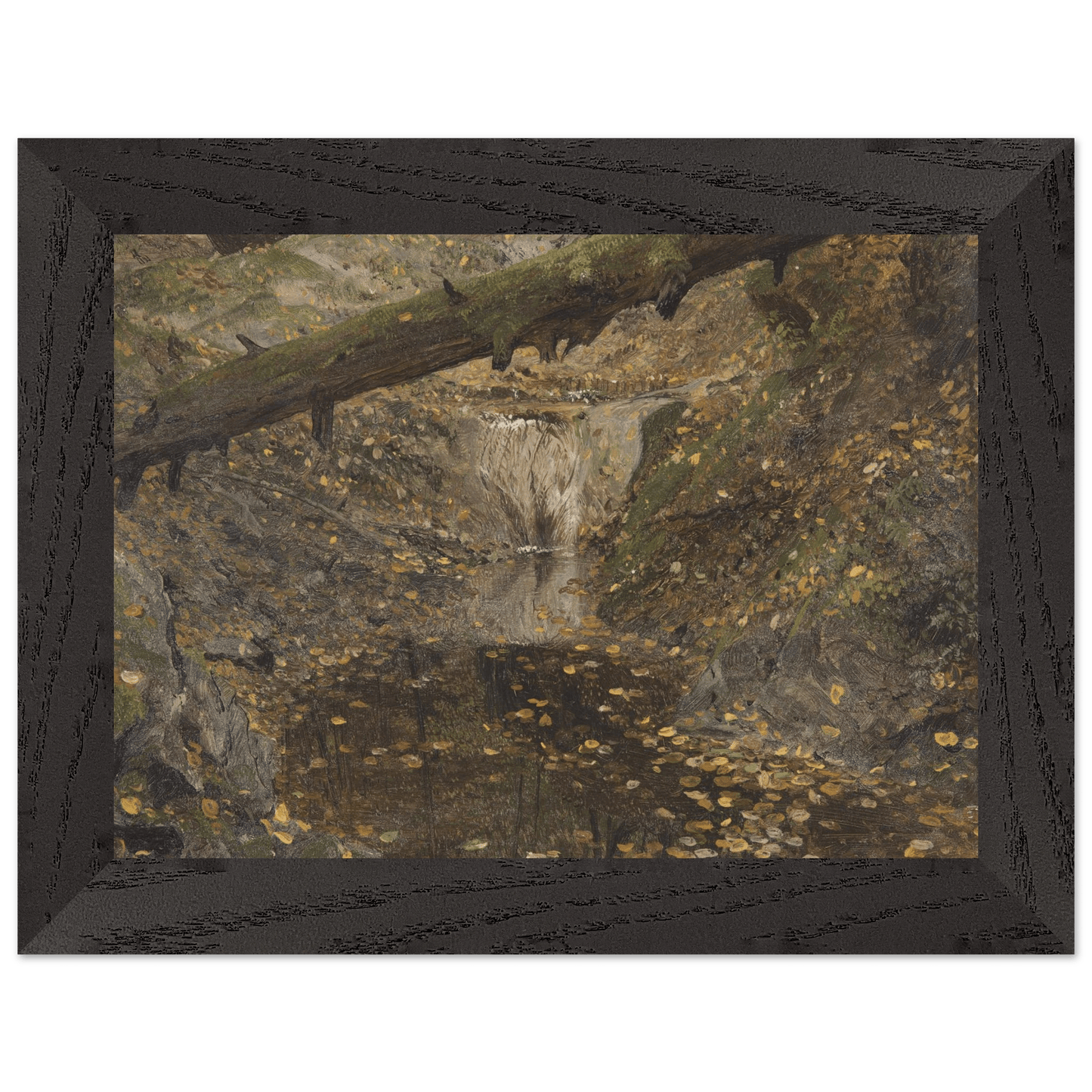 Premium Wooden Framed | Woodland Stream - Lyrea