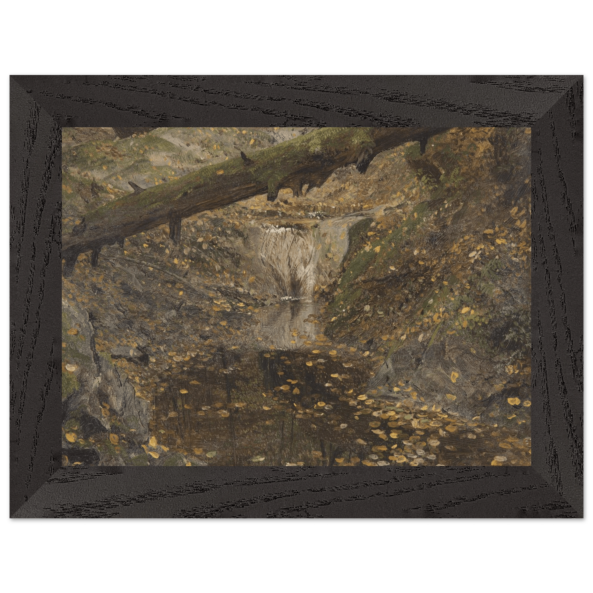 Premium Wooden Framed | Woodland Stream - Lyrea