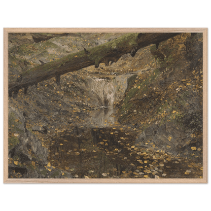 Premium Wooden Framed | Woodland Stream - Lyrea