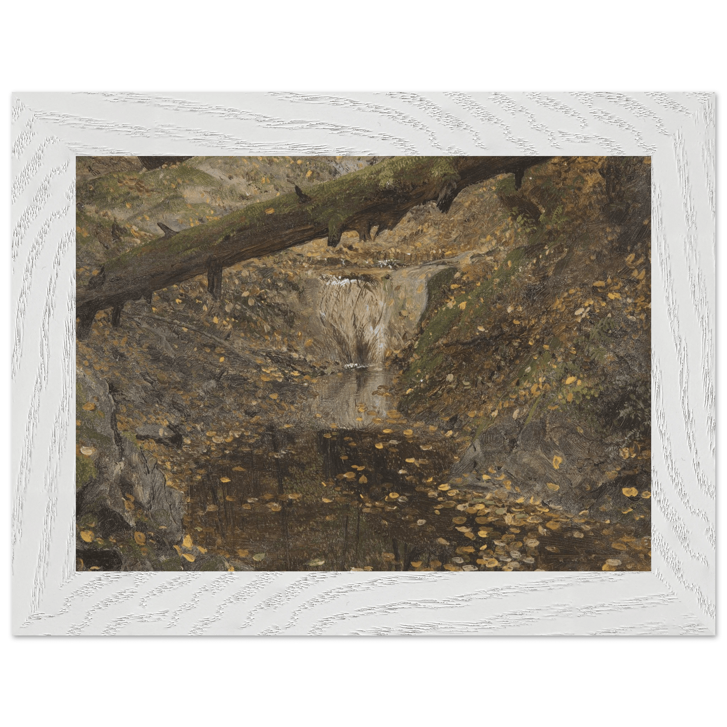 Premium Wooden Framed | Woodland Stream - Lyrea