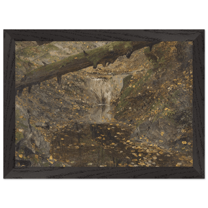 Premium Wooden Framed | Woodland Stream - Lyrea