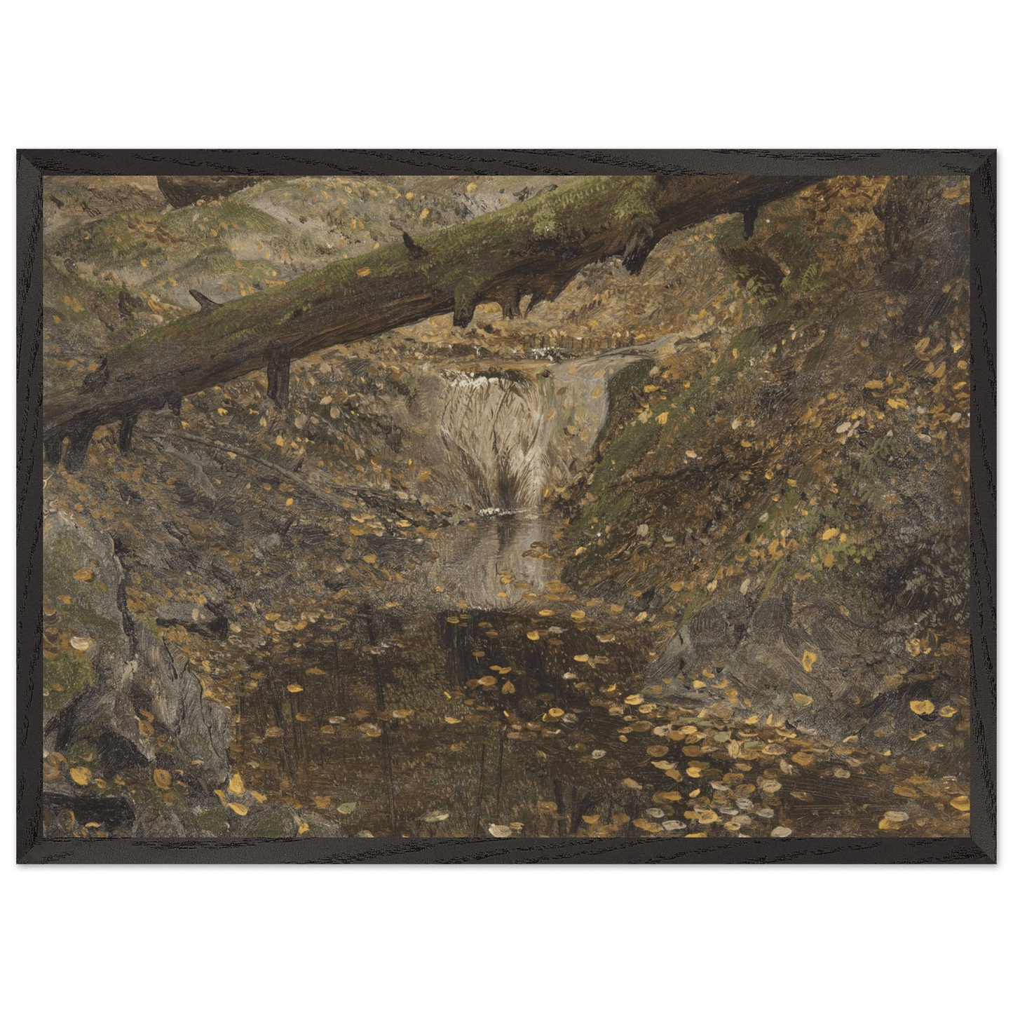 Premium Wooden Framed | Woodland Stream - Lyrea