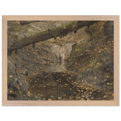 Premium Wooden Framed | Woodland Stream - Lyrea