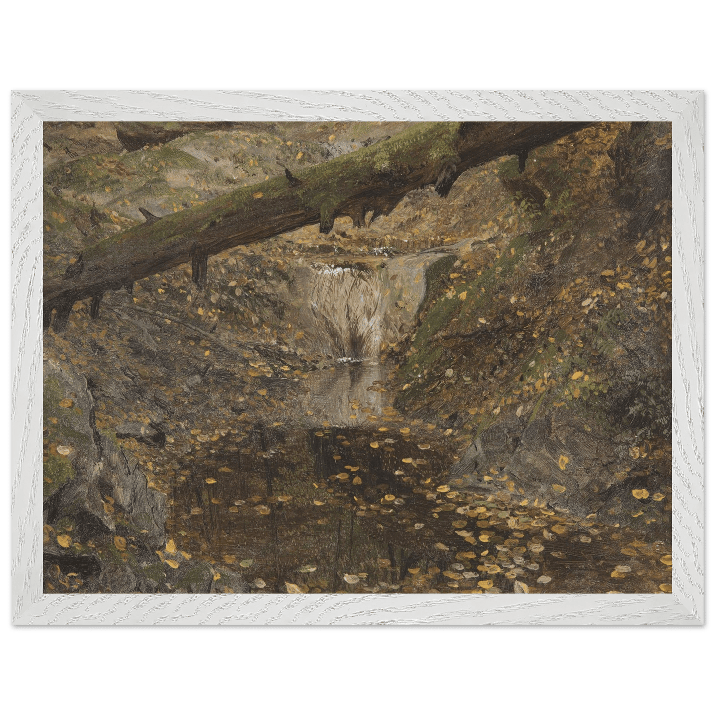 Premium Wooden Framed | Woodland Stream - Lyrea