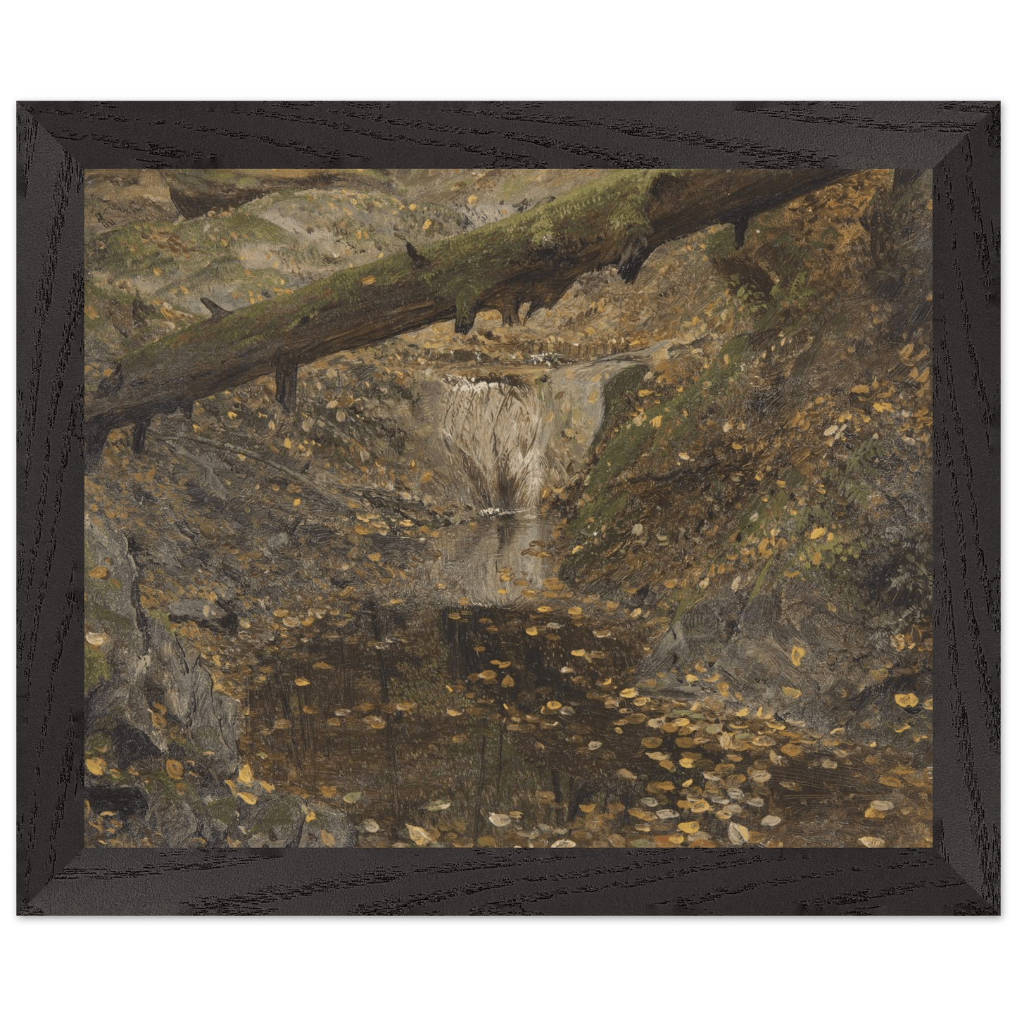Premium Wooden Framed | Woodland Stream - Lyrea