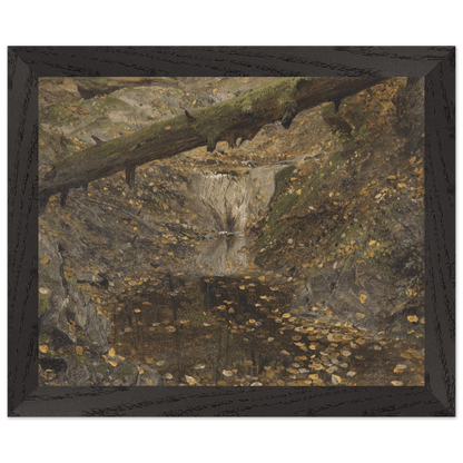 Premium Wooden Framed | Woodland Stream - Lyrea
