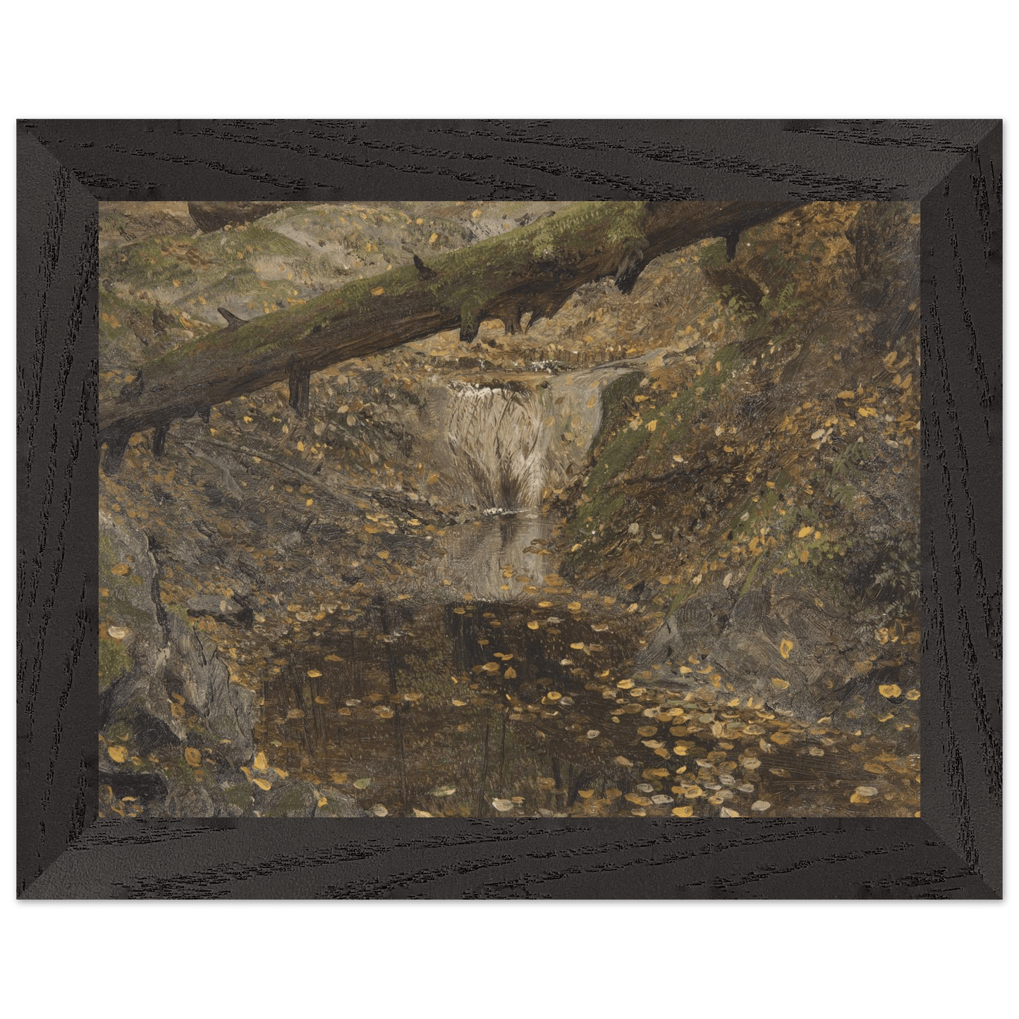 Premium Wooden Framed | Woodland Stream - Lyrea