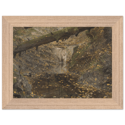 Premium Wooden Framed | Woodland Stream - Lyrea
