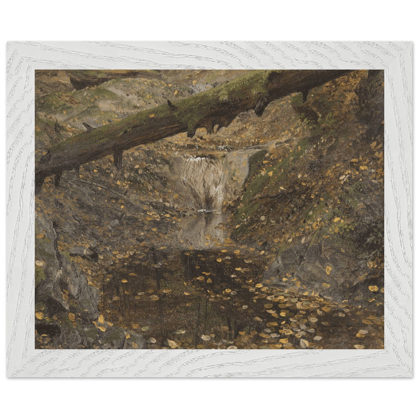 Premium Wooden Framed | Woodland Stream - Lyrea