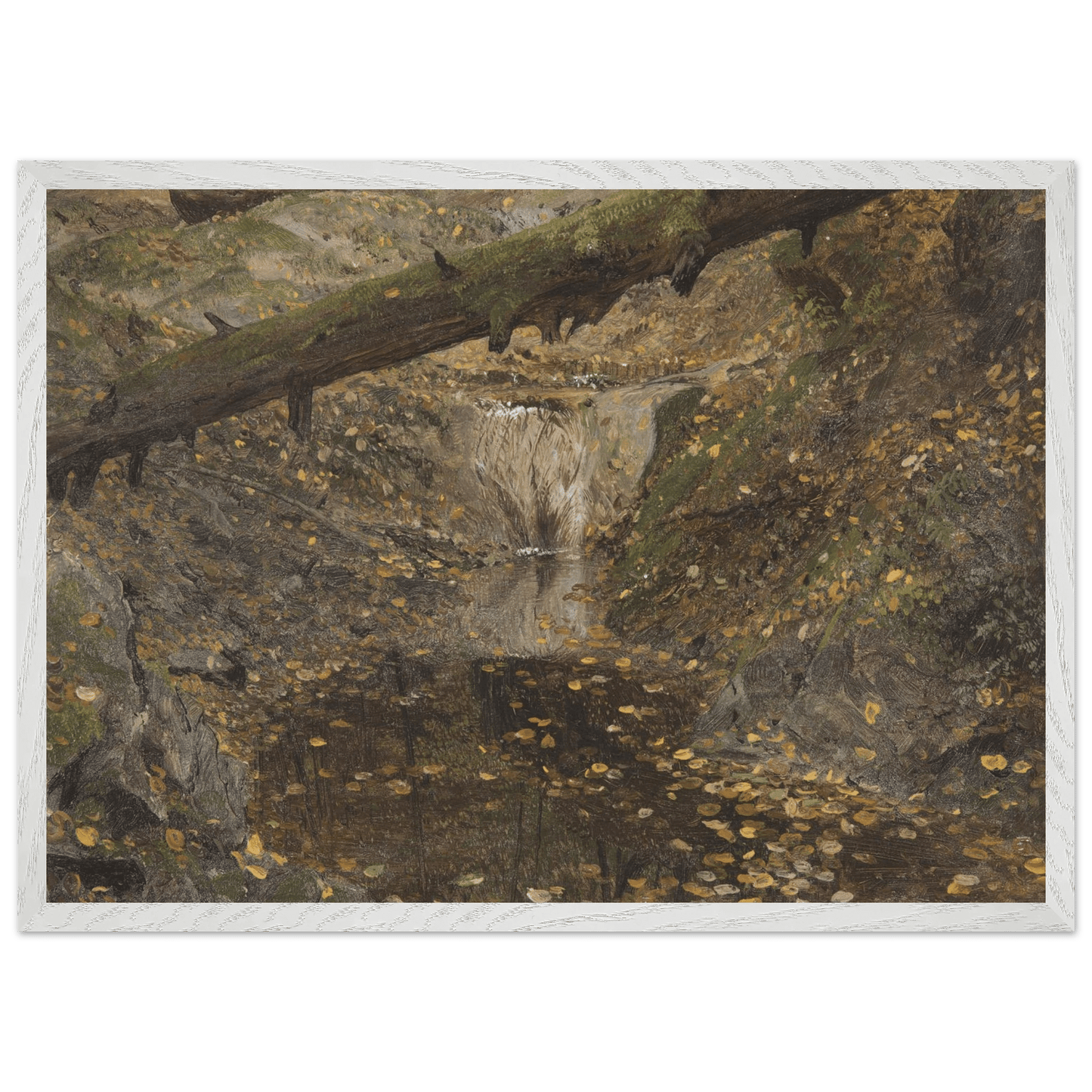 Premium Wooden Framed | Woodland Stream - Lyrea