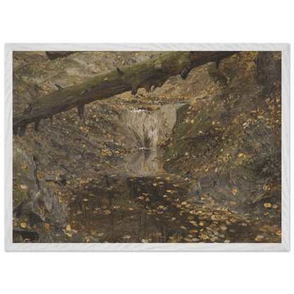 Premium Wooden Framed | Woodland Stream - Lyrea