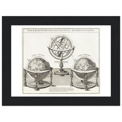 Sphaerarum artificialium typica repraesentatio - Wooden Framed Poster - Lyrea