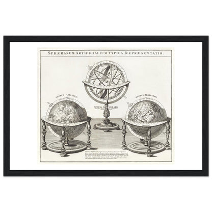 Sphaerarum artificialium typica repraesentatio - Wooden Framed Poster - Lyrea