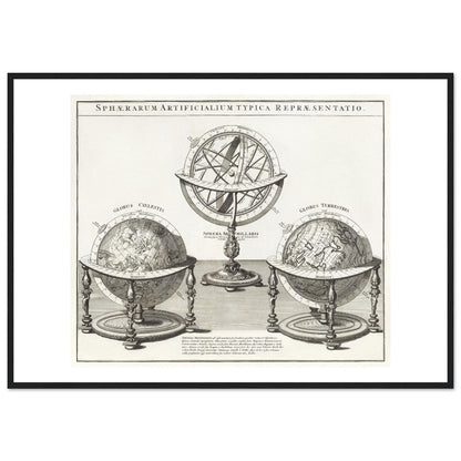 Sphaerarum artificialium typica repraesentatio - Wooden Framed Poster - Lyrea