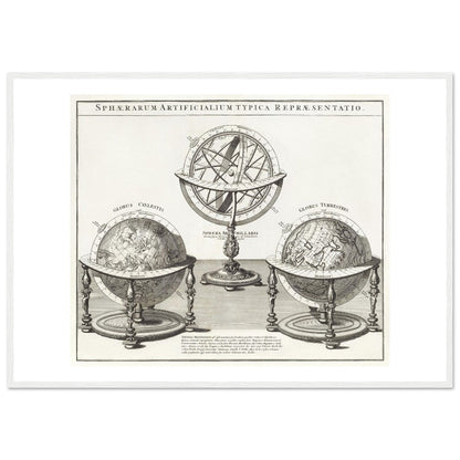 Sphaerarum artificialium typica repraesentatio - Wooden Framed Poster - Lyrea