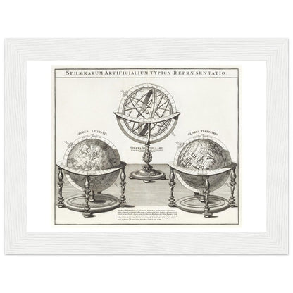 Sphaerarum artificialium typica repraesentatio - Wooden Framed Poster - Lyrea
