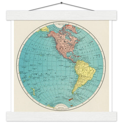 Western Hemisphere - Classic Semi - Glossy Paper Poster with Hanger - Lyrea