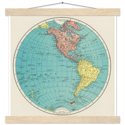 Western Hemisphere - Classic Semi - Glossy Paper Poster with Hanger - Lyrea