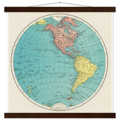 Western Hemisphere - Classic Semi - Glossy Paper Poster with Hanger - Lyrea