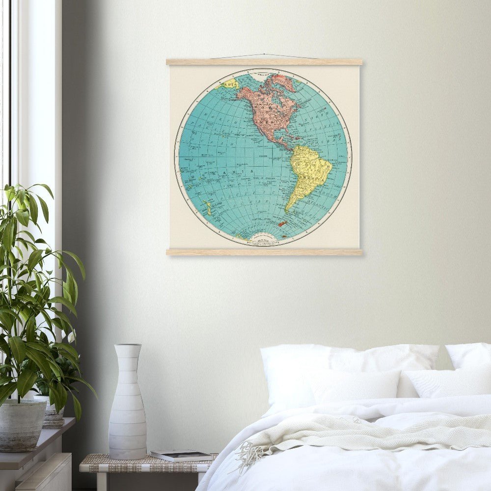 Western Hemisphere - Classic Semi - Glossy Paper Poster with Hanger - Lyrea