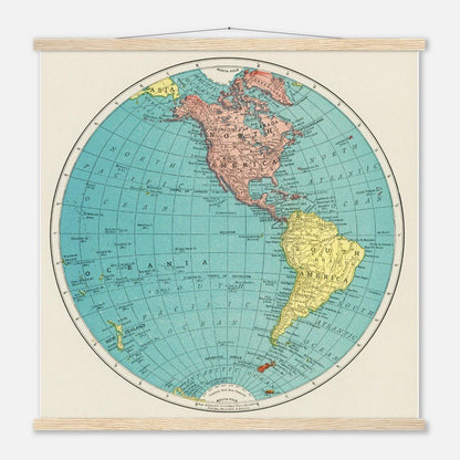 Western Hemisphere - Classic Semi - Glossy Paper Poster with Hanger - Lyrea