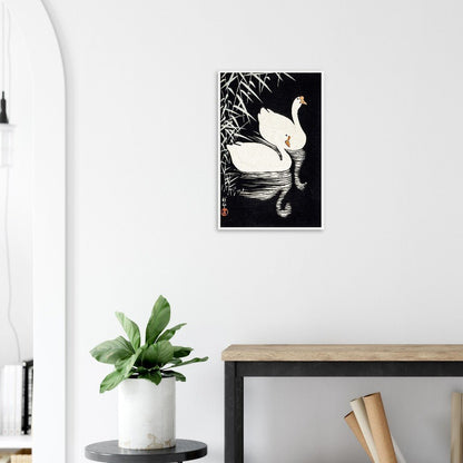 White Chinese Geese | Paper Poster - Lyrea
