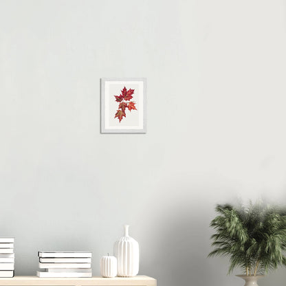 Wooden Framed Print | Autumn Leaves - Lyrea