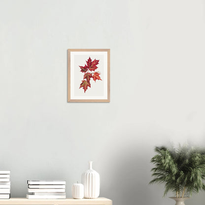 Wooden Framed Print | Autumn Leaves - Lyrea