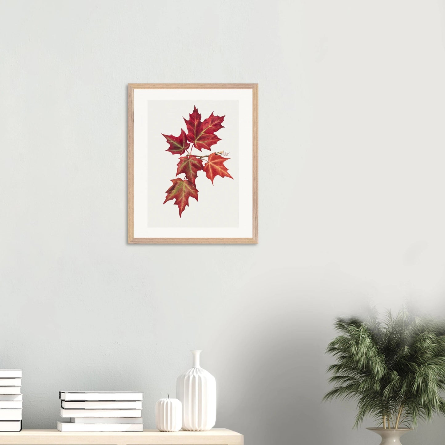 Wooden Framed Print | Autumn Leaves - Lyrea