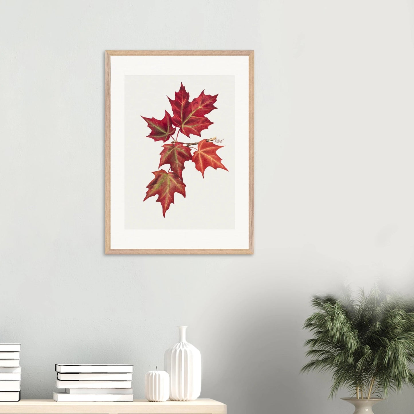 Wooden Framed Print | Autumn Leaves - Lyrea