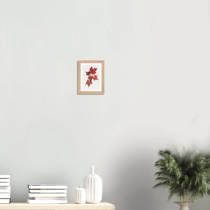 Wooden Framed Print | Autumn Leaves - Lyrea