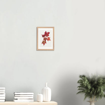 Wooden Framed Print | Autumn Leaves - Lyrea
