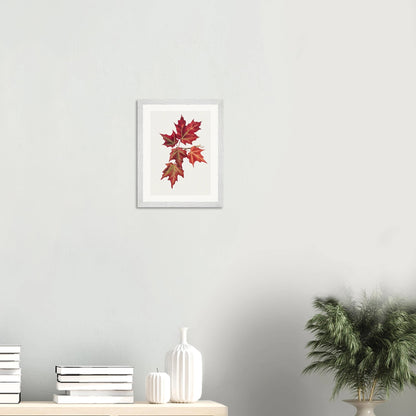 Wooden Framed Print | Autumn Leaves - Lyrea