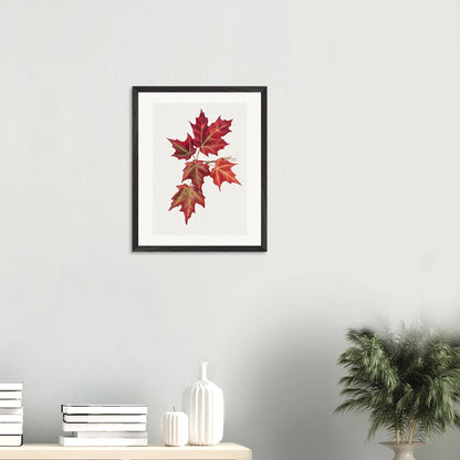 Wooden Framed Print | Autumn Leaves - Lyrea