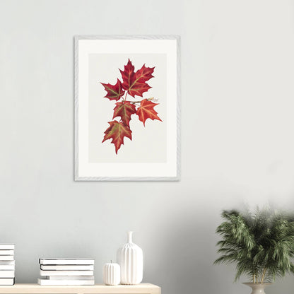 Wooden Framed Print | Autumn Leaves - Lyrea