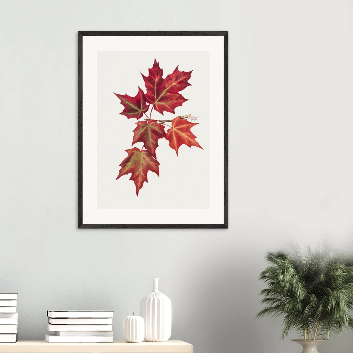 Wooden Framed Print | Autumn Leaves - Lyrea