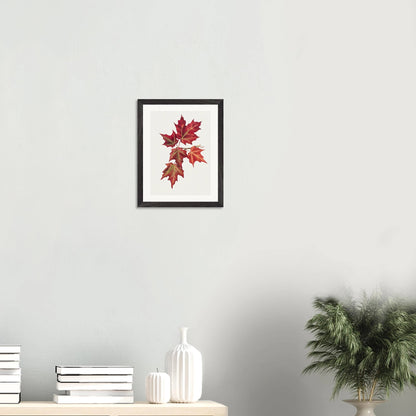 Wooden Framed Print | Autumn Leaves - Lyrea